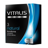 Классические презервативы VITALIS PREMIUM natural - 3 шт. - Vitalis - купить с доставкой в Казани