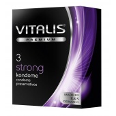 Презервативы с утолщенной стенкой VITALIS PREMIUM strong - 3 шт. - Vitalis - купить с доставкой в Казани