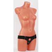 Универсальные черные трусики для страпона - БДСМ Арсенал - купить с доставкой в Казани