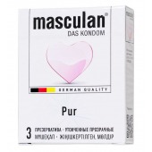 Супертонкие презервативы Masculan Pur - 3 шт. - Masculan - купить с доставкой в Казани