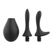 Черный анальный душ Nexus Anal Douche Set с 2 сменными насадками - Nexus Range - купить с доставкой в Казани