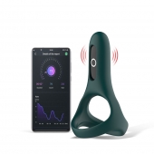 Изумрудное виброкольцо Magic Motion Rise с подхватом мошонки - Magic Motion - в Казани купить с доставкой