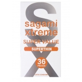 Ультратонкие презервативы Sagami Xtreme Superthin - 36 шт. - Sagami - купить с доставкой в Казани