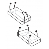 Фиксаторы для кровати WRAPAROUND MATTRESS RESTRAIN - Pipedream - купить с доставкой в Казани