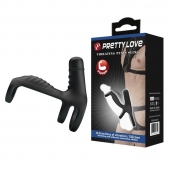 Черная вибронасадка на пенис Vibrating Penis Sling - Baile - в Казани купить с доставкой