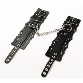 Узорчатые кожаные оковы с регулируемыми ремешками - Crazy Handmade - купить с доставкой в Казани