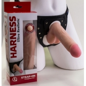 Страпон в подарочной упаковке: трусики с плугом и фаллоимитатор-насадка - 16 см. - LOVETOY (А-Полимер) - купить с доставкой в Казани