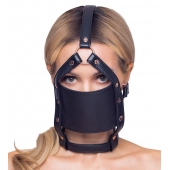 Черный намордник с кляпом-шаром Head Harness With A Gag - Orion - купить с доставкой в Казани