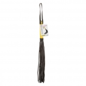 Черная плеть с желтой рукоятью Boundless Flogger - 69,25 см. - California Exotic Novelties - купить с доставкой в Казани