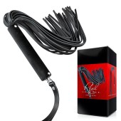 Черная кожаная плеть-флоггер - 84 см. - Notabu - купить с доставкой в Казани