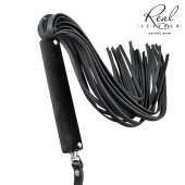 Черная кожаная плеть-флоггер - 84 см. - Notabu - купить с доставкой в Казани