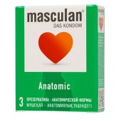 Презервативы анатомической формы Masculan Anatomic - 3 шт. - Masculan - купить с доставкой в Казани