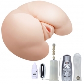 Вибрирующий мастурбатор-попка с ротацией и пультом управления - Baile - в Казани купить с доставкой