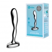Стальной стимулятор простаты Stainless Steel Prostate Plug - 11,5 см. - b-Vibe - в Казани купить с доставкой