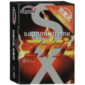 Презервативы Sagami Xtreme ENERGY с ароматом энергетика - 3 шт. - Sagami - купить с доставкой в Казани