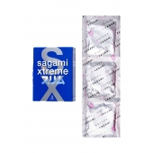 Розовые презервативы Sagami Xtreme FEEL FIT 3D - 3 шт. - Sagami - купить с доставкой в Казани