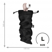 Черный мешочек для хранения игрушек Treasure Bag L - Satisfyer - купить с доставкой в Казани