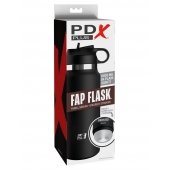 Черный мастурбатор в виде бутылки Fap Flask - Pipedream - в Казани купить с доставкой