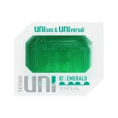 Зеленый мастурбатор-стимулятор Tenga Uni Emerald - Tenga - в Казани купить с доставкой