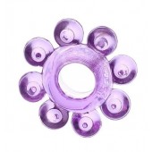 Мягкая фиолетовая гелевая насадка - Toyfa Basic - в Казани купить с доставкой