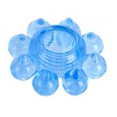 Голубая гелевая насадка-цветок - Toyfa Basic - в Казани купить с доставкой
