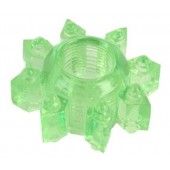 Зеленое эрекционное кольцо-звезда - Toyfa Basic - в Казани купить с доставкой