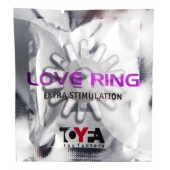 Прозрачное гелевое эрекционное кольцо с шипиками - Toyfa Basic - в Казани купить с доставкой