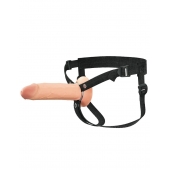 Полый страпон на ремнях 8’’ Hollow Silicone Strap-on - Pipedream - купить с доставкой в Казани