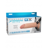Полый страпон на ремнях 6’’ Hollow Silicone Strap-on - Pipedream - купить с доставкой в Казани