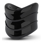 Черное эрекционное кольцо на мошонку Beef Ball Stretcher Snug X Long - Blush Novelties - в Казани купить с доставкой