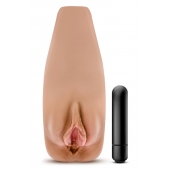 Маструбатор-вагина с вибрацией Soft   Wet Renata Realistic Tan Masturbator - Blush Novelties - в Казани купить с доставкой