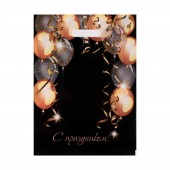 Пакет с вырубной ручкой и принтом в виде шариков (30х40 см) - Сима-Ленд - купить с доставкой в Казани