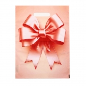 Пакет с принтом в виде банта с вырубной ручкой (30х40 см) - Сима-Ленд - купить с доставкой в Казани