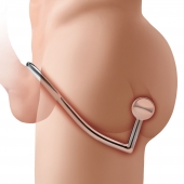 Кольцо на пенис с анальным стимулятором Stainless Steel Anal Hook   Cock Ring - BlueLine - в Казани купить с доставкой