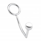 Кольцо на пенис с анальным стимулятором Stainless Steel Anal Hook   Cock Ring - BlueLine - в Казани купить с доставкой