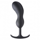 Черный массажер простаты с утяжелителями Premium Silicone Weighted Prostate Plug XL - 20,8 см. - XR Brands - в Казани купить с доставкой