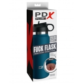 Смуглый мастурбатор-вагина в синей колбе F*ck Flask - Pipedream - в Казани купить с доставкой