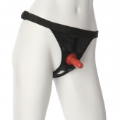 Трусики со штырьком для фиксации насадок Ultra Harness with Plug - Doc Johnson - купить с доставкой в Казани