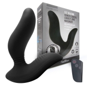 Черный вибромассажер простаты 3,5’’ Remote Control Curve P-spot Massager - 12 см. - Erokay - в Казани купить с доставкой