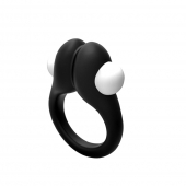 Черное эрекционное кольцо Zippy Vibrating Ring With Bullet - Adrien Lastic - в Казани купить с доставкой