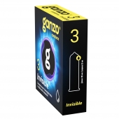Супертонкие презервативы Ganzo Invisible - 3 шт. - Ganzo - купить с доставкой в Казани