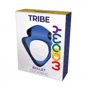 Синее эрекционное кольцо Wooomy Tribeс с вибрацией - Adrien Lastic - в Казани купить с доставкой