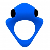 Синее эрекционное кольцо Wooomy Tribeс с вибрацией - Adrien Lastic - в Казани купить с доставкой