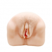 Телесный мастурбатор-вагина с оволосением и вибрацией - Baile - в Казани купить с доставкой