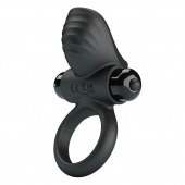 Черное эрекционное кольцо с вибрацией Adrien - Baile - в Казани купить с доставкой