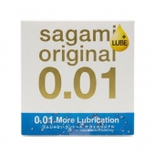Увлажнённый презерватив Sagami Original 0.01 Extra Lub - 1 шт. - Sagami - купить с доставкой в Казани