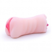 Телесный двусторонний мастурбатор - вагина и ротик - Boys of Toys - в Казани купить с доставкой