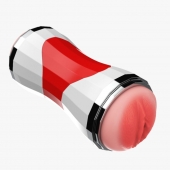 Двусторонний мастурбатор в колбе Power Grip Cup - вагина и ротик - Boys of Toys - в Казани купить с доставкой