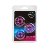 Набор из 3 лиловых эрекционных колец различной формы - Erowoman-Eroman - в Казани купить с доставкой