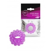 Лиловое эрекционное кольцо с 2 рядами стимулирующих шариков - Erowoman-Eroman - в Казани купить с доставкой